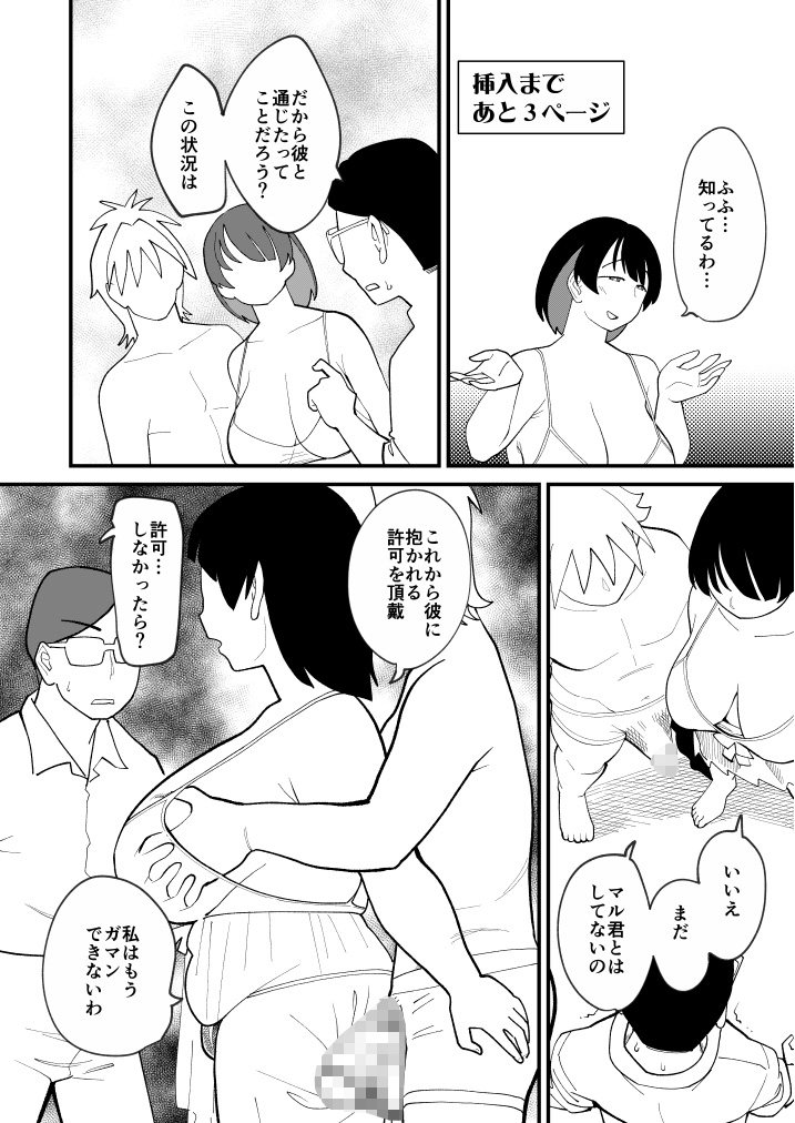 30ページ後に挿入される欲求不満ぽっちゃりおばさん-10