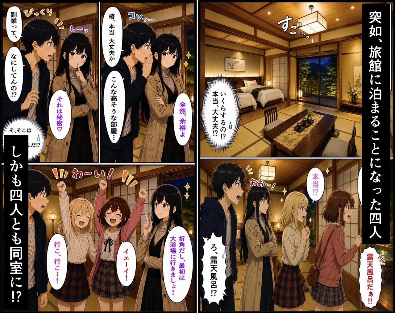 無防備すぎる同級生に、理性が追いつかなかった話 第14話「秋色の温泉旅行」 画像1