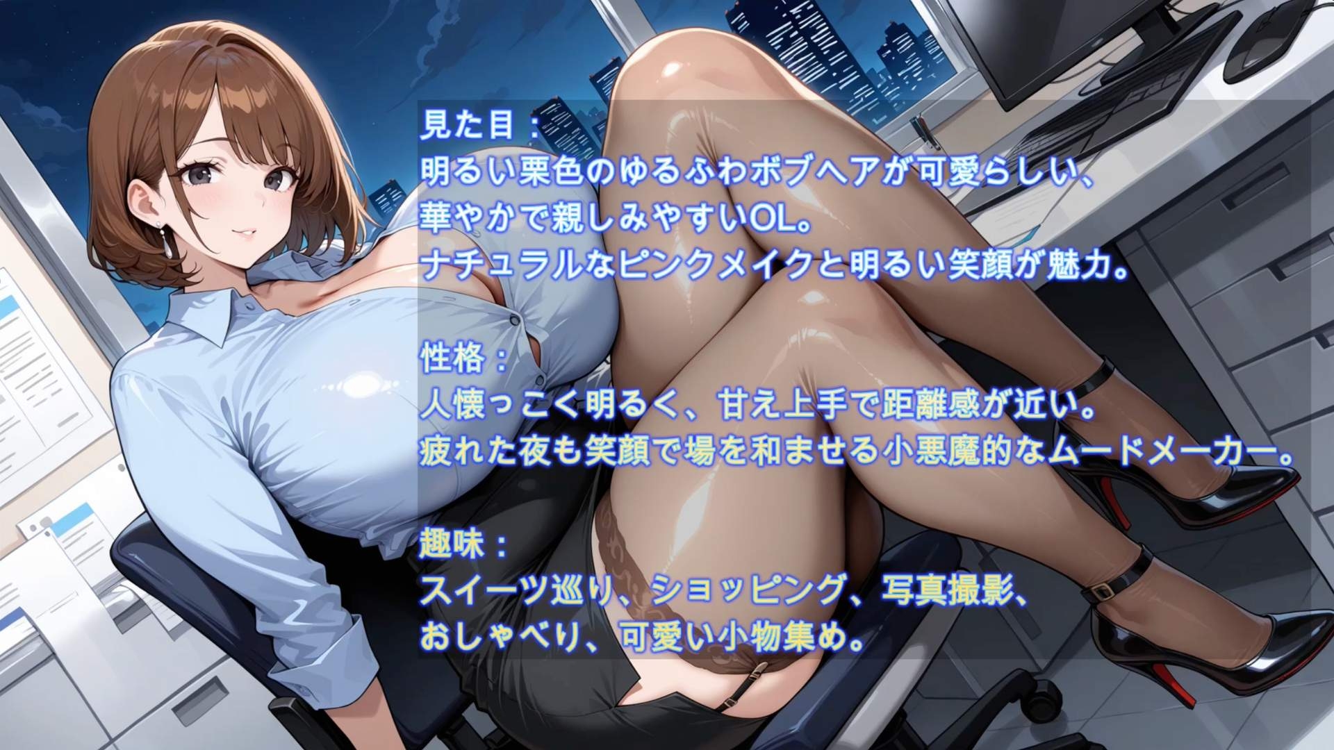 終電後の禁断オフィス ～爆乳OLたちの残業密会～ サンプル6