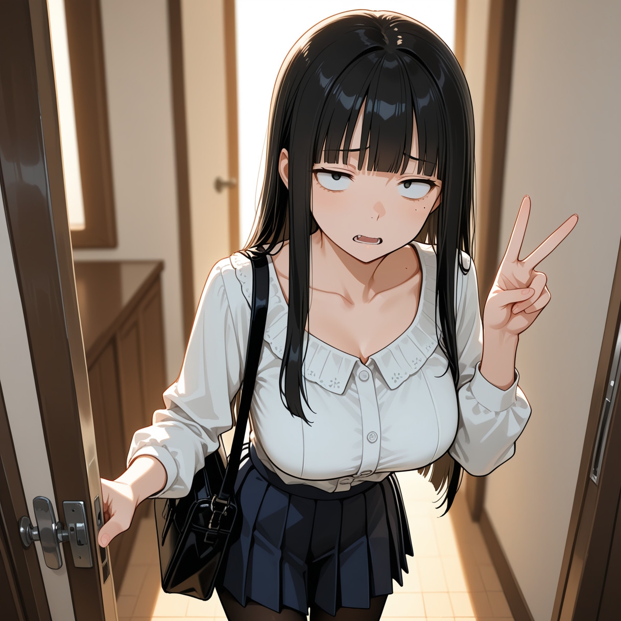 三白眼の彼女は巨乳でえっち、コスもしてくれる 画像2