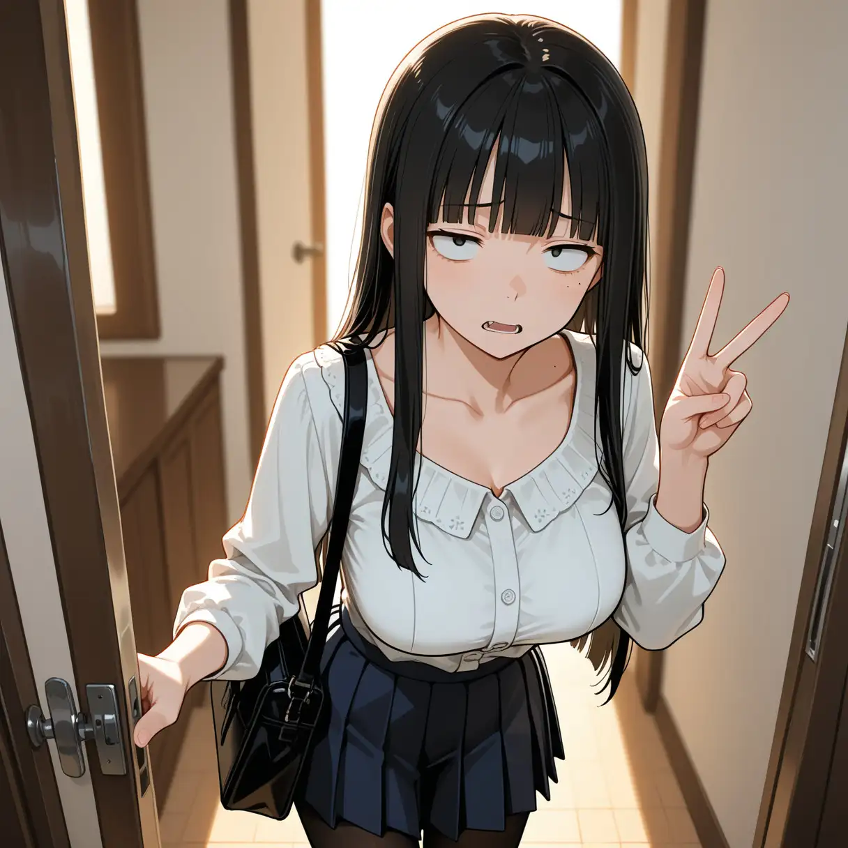 三白眼の彼女は巨乳でえっち、コスもしてくれる サンプル画像 2