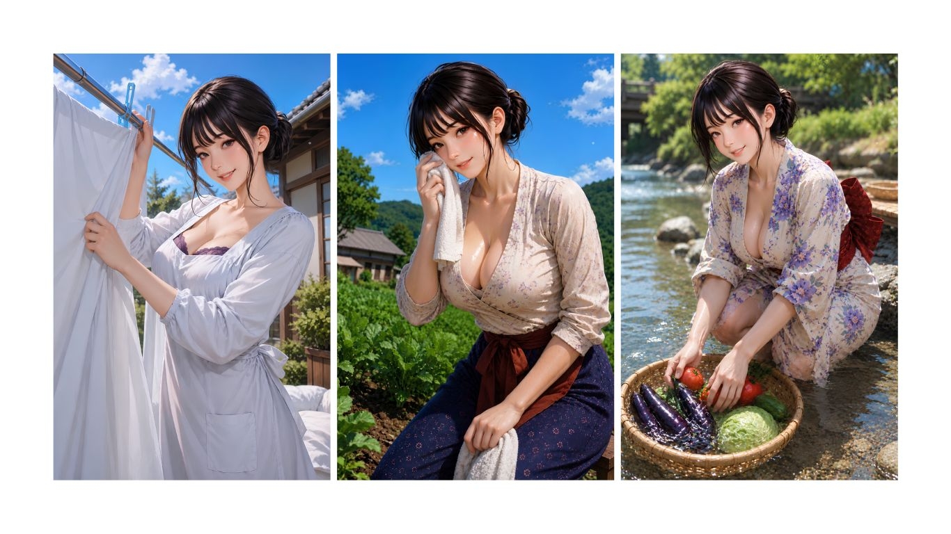 農家へ嫁いだ若妻「琴音」 画像1