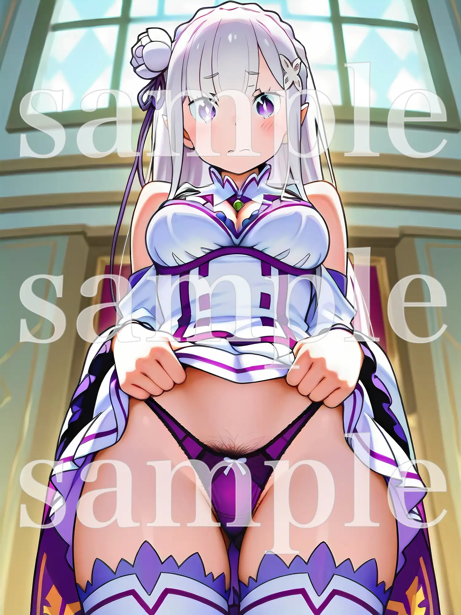 秘密のチラ見せアルバイト〜パンツを見せてもらったら陰毛まで見えちゃいました〜〇ミ〇ア編 サンプル画像 2