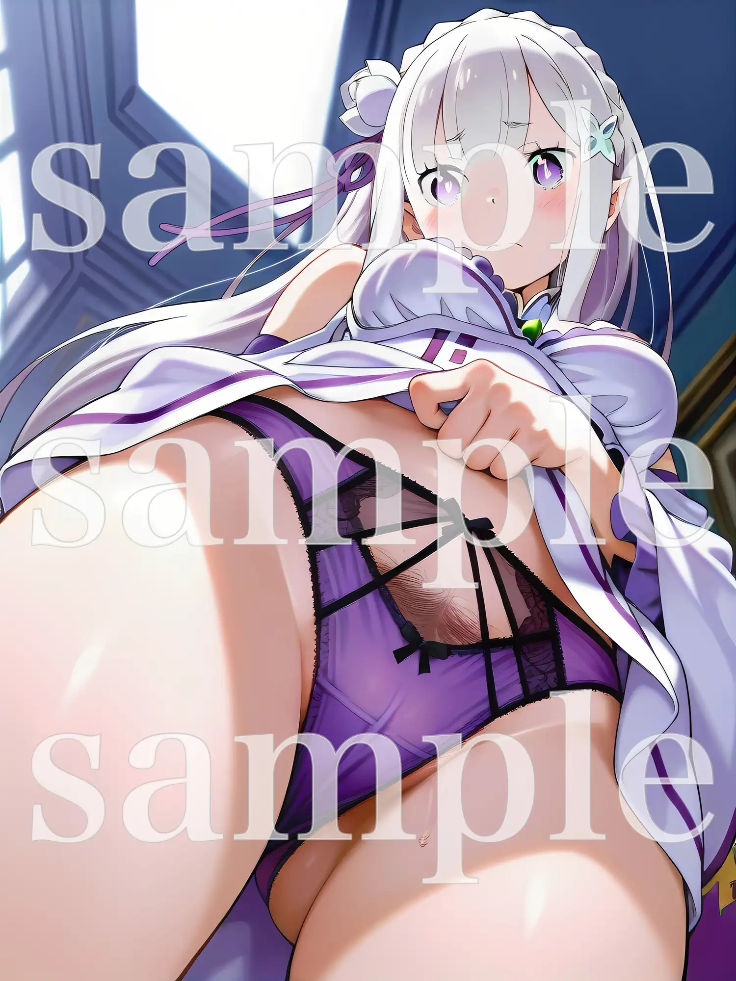 秘密のチラ見せアルバイト〜パンツを見せてもらったら陰毛まで見えちゃいました〜〇ミ〇ア編 サンプル画像 4