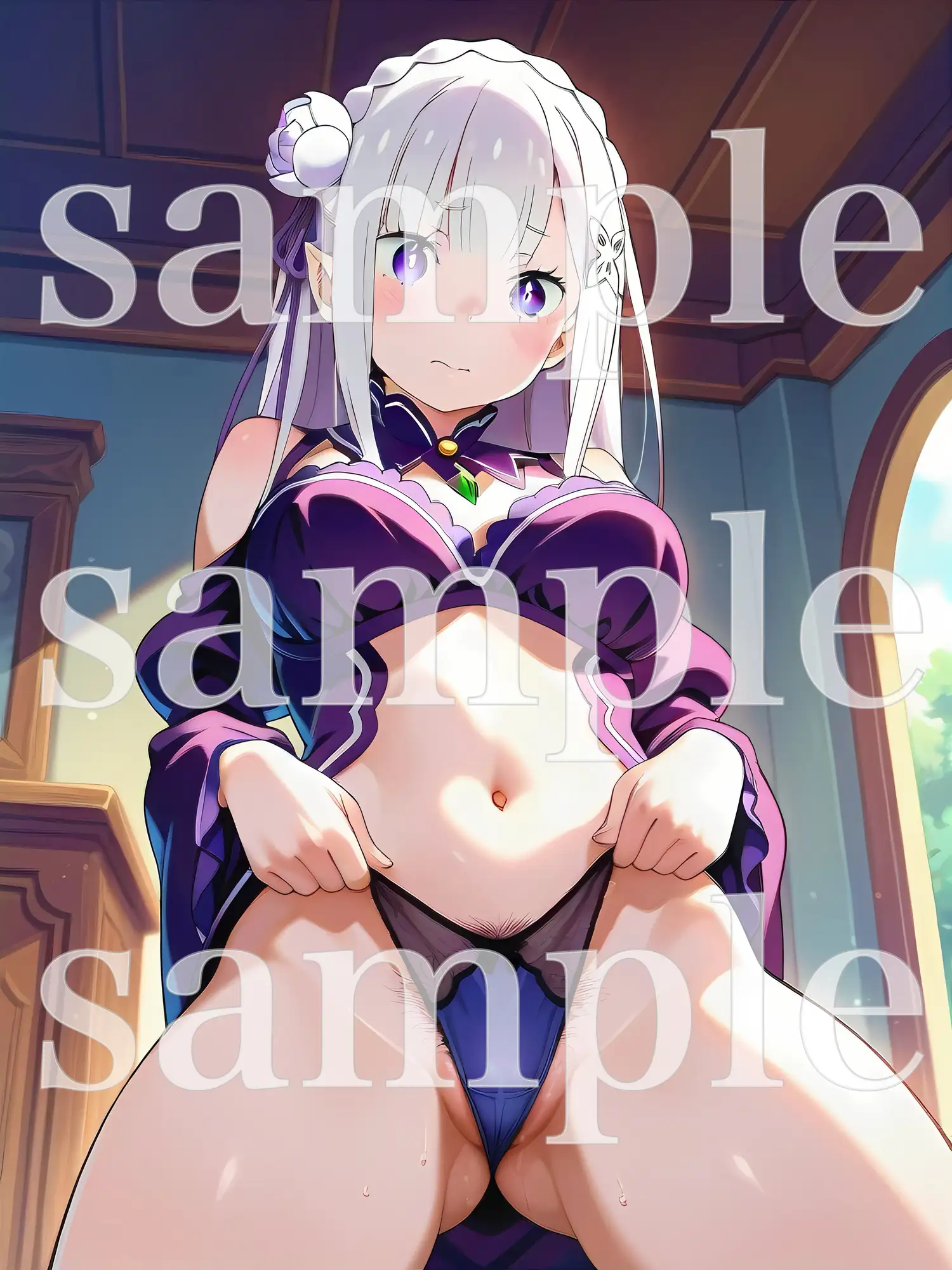 秘密のチラ見せアルバイト〜パンツを見せてもらったら陰毛まで見えちゃいました〜〇ミ〇ア編 サンプル画像 6