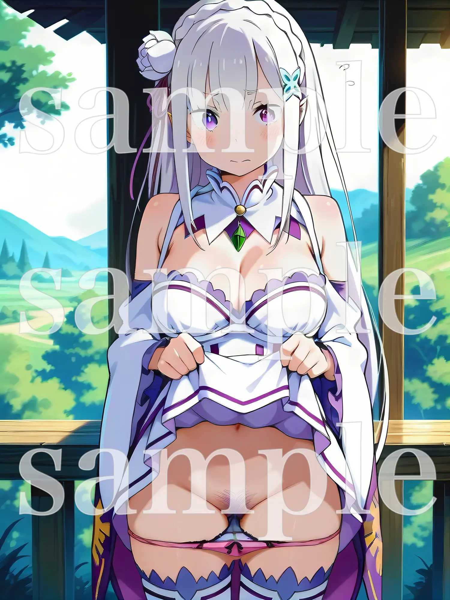 秘密のチラ見せアルバイト〜パンツを見せてもらったら陰毛まで見えちゃいました〜〇ミ〇ア編 サンプル画像 9