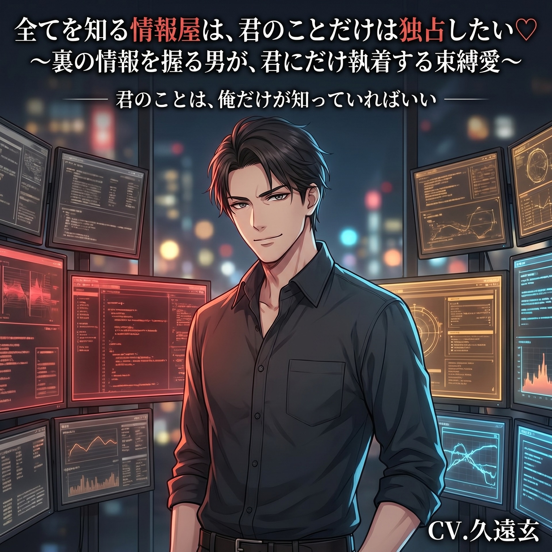 全てを知る情報屋は、君のことだけは独占したい♡〜裏の情報を握る男が、君にだけ執着する束縛愛〜【裏社会/情報屋/束縛/バイノーラル】-1画像