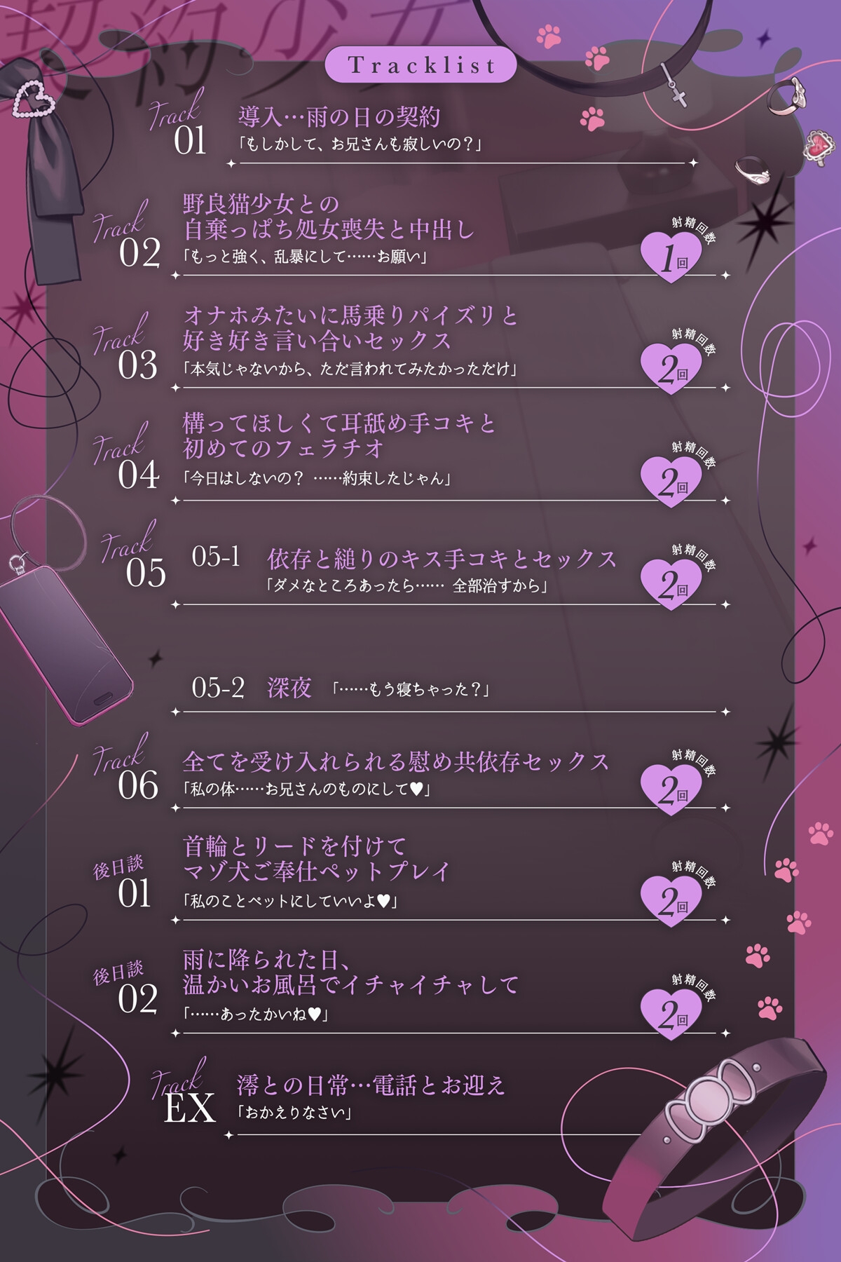 【3時間超】深愛、契約少女～ダメな私を愛して欲しいダウナーJKと雨宿りの慰めナマえっち～ 画像2