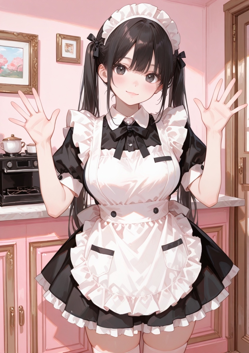 【4K120FPS】パパ活巨乳メイド〜閉店後のメイドカフェでご奉仕せっくす〜 サンプル9