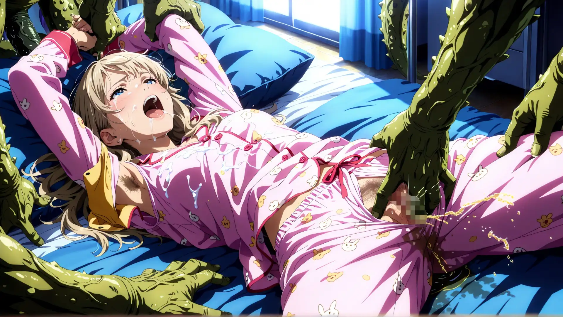 パジャマ姦腋毛集 サンプル画像 2