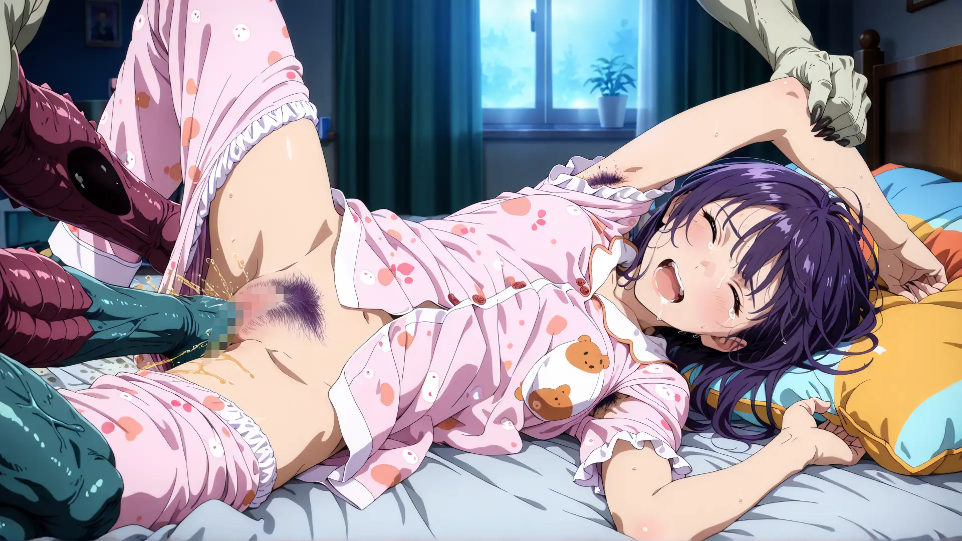 パジャマ姦腋毛集 サンプル画像 3
