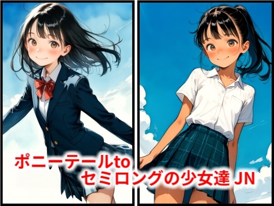 ポニーテールtoセミロングの少女達 JN