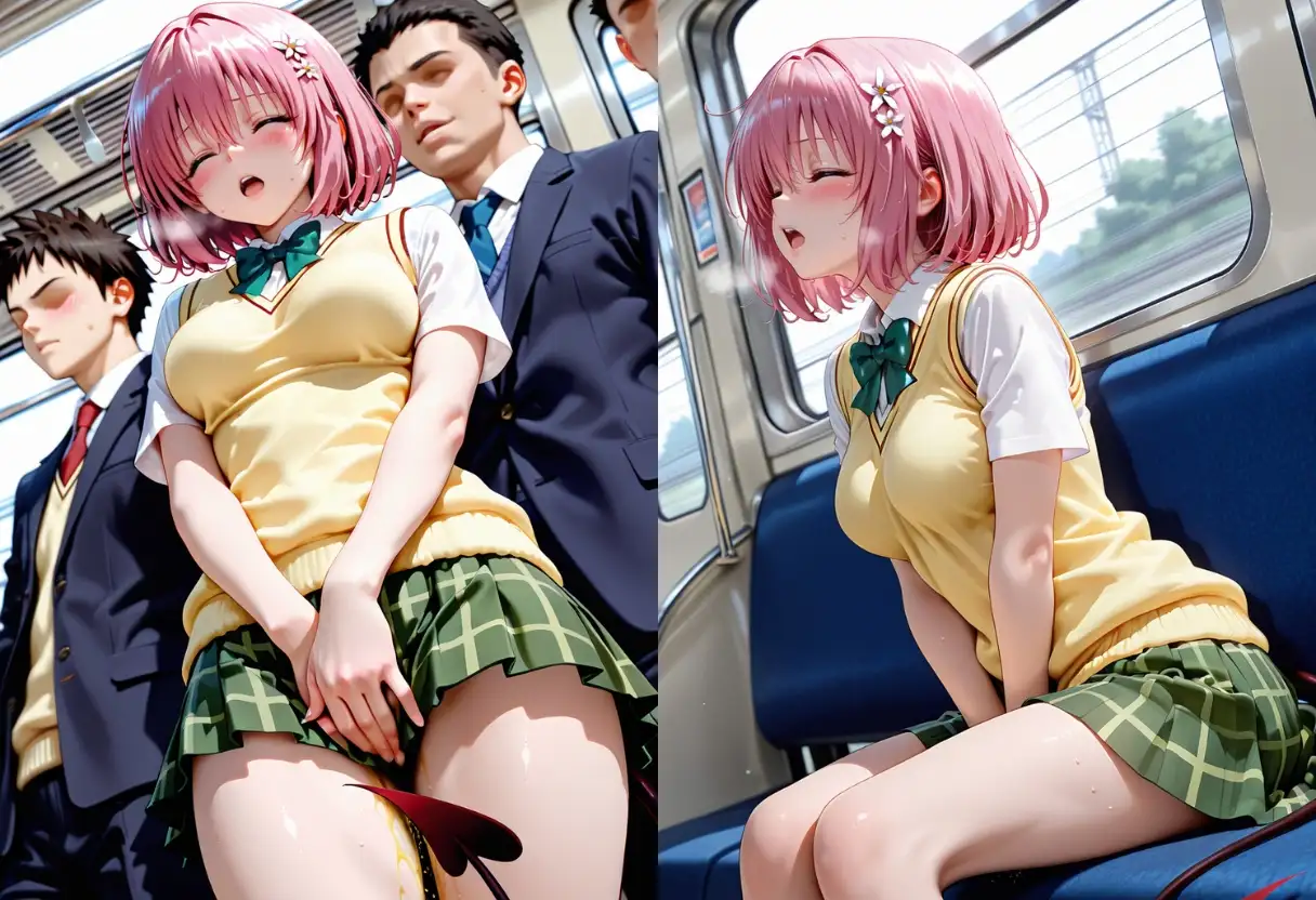 我慢できなく外でお漏らし サンプル画像 6