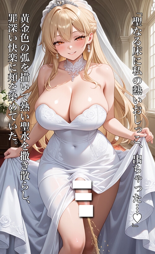 ニューハーフお姉さん、おしっこ中詰め合わせ ~結婚式に放つ、花嫁の聖水~ 画像1