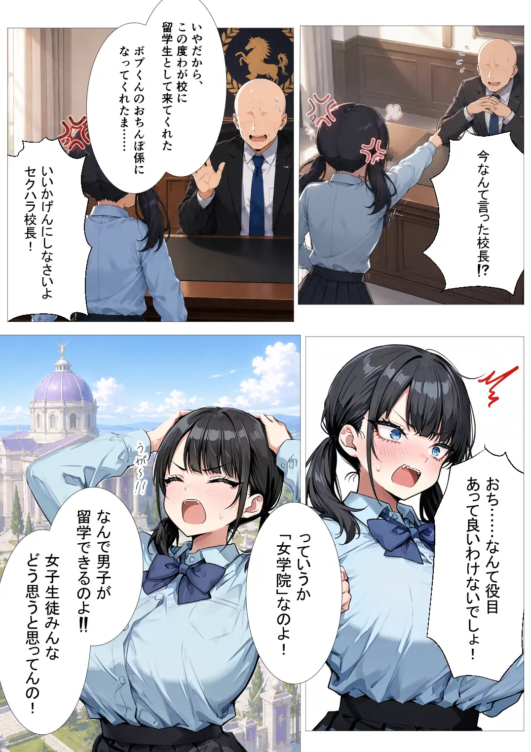 黒濁の華-黒人留学生に嬲られる才女- サンプル画像 2