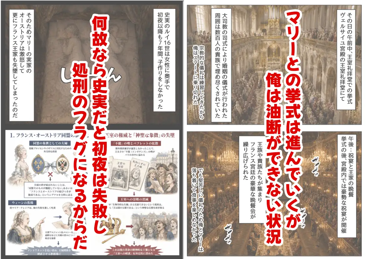 マリーアントワネットの夫に転生した俺は、ギロチン処刑を回避したい件 サンプル画像 4