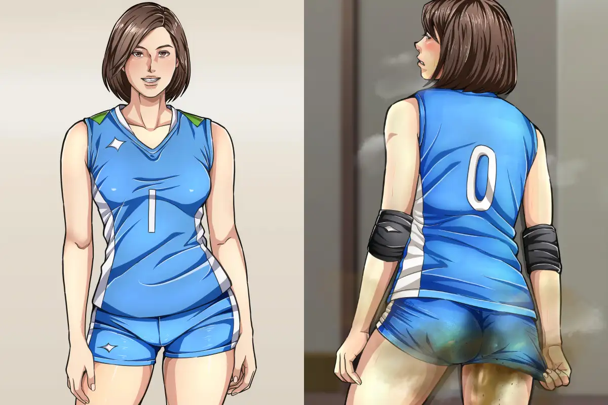 人妻バレーボーラーお漏らし サンプル画像 2