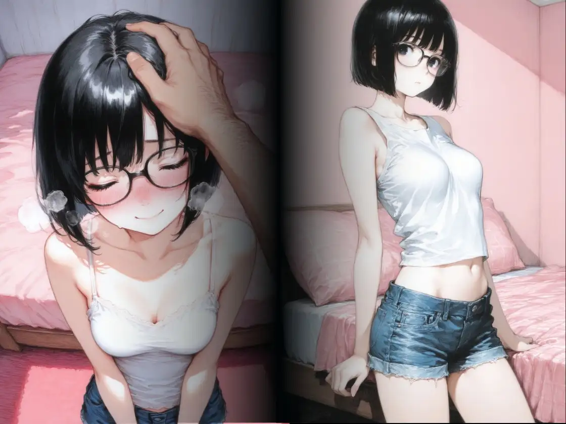 文化系のメガネつ娘 サンプル画像 6