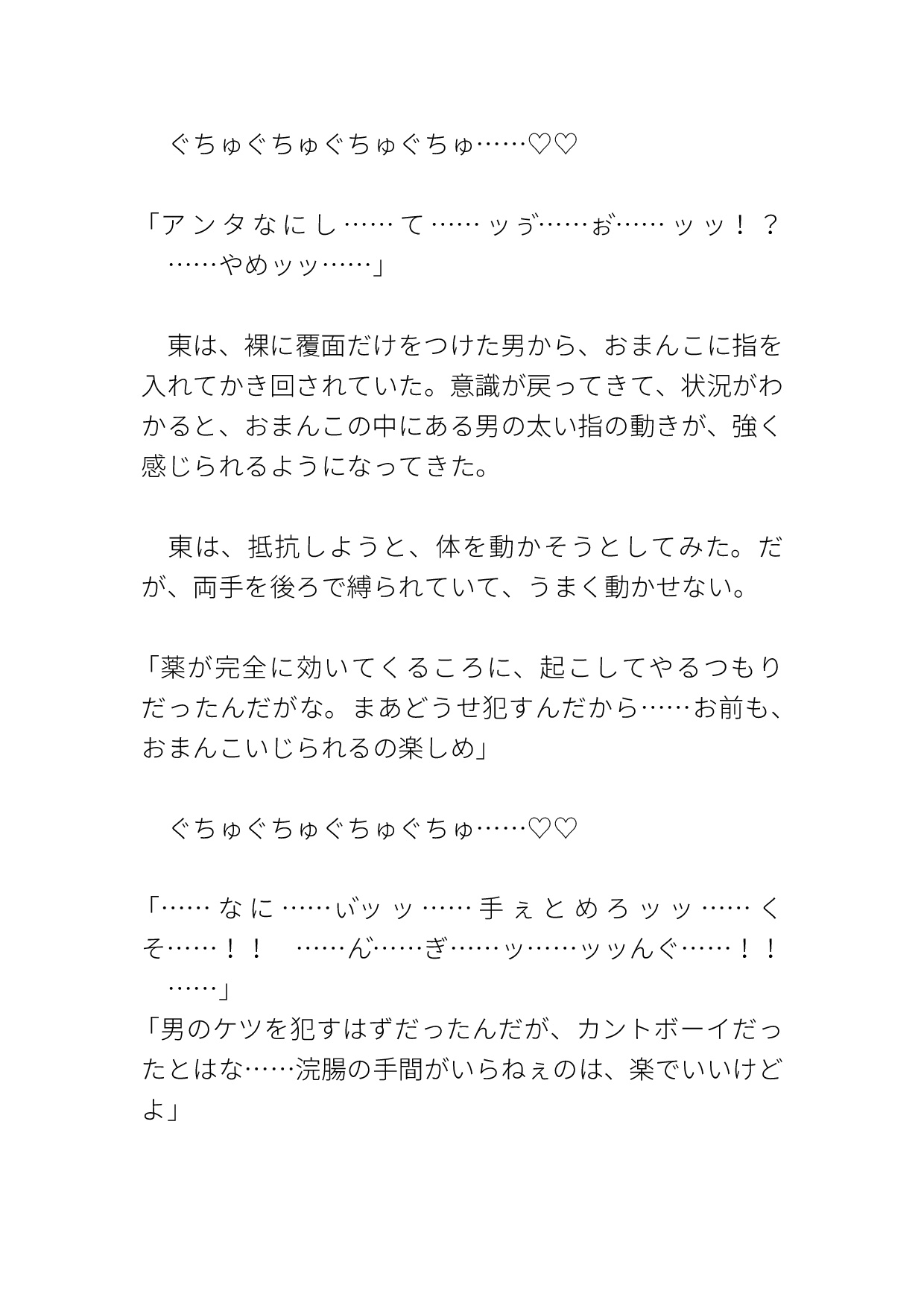 覆面男に連れ去られて車内でキメセクさせられるカントボーイ [ハルツグ庵] | DLsiteがるまに 4