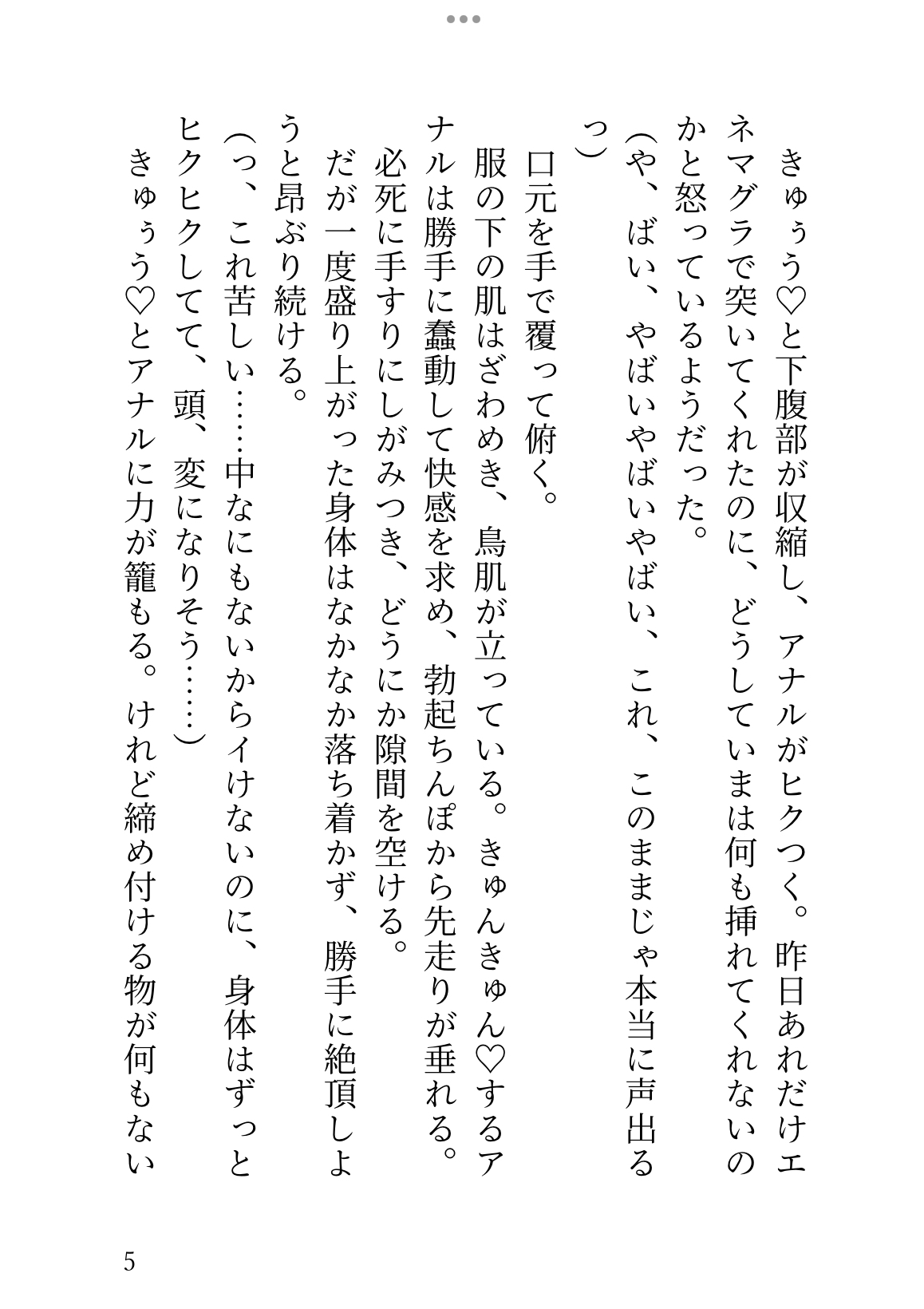 アナニーアクメの余韻に震える翌朝、満員電車で痴○され、焦らし責めの後に激重レ○プで連続絶頂させられる大学生の話 [乃南] | DLsiteがるまに 5