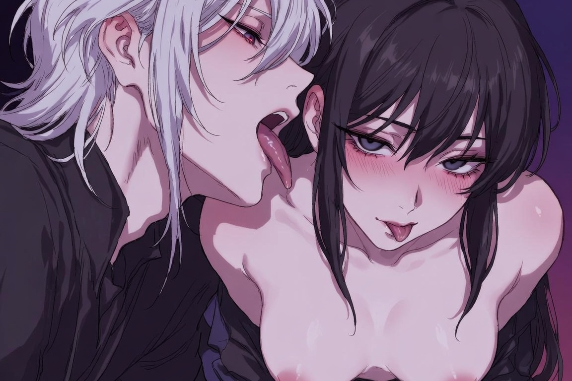 【Ku100/耳舐め】舌だし耳舐めで脳トロ-1画像