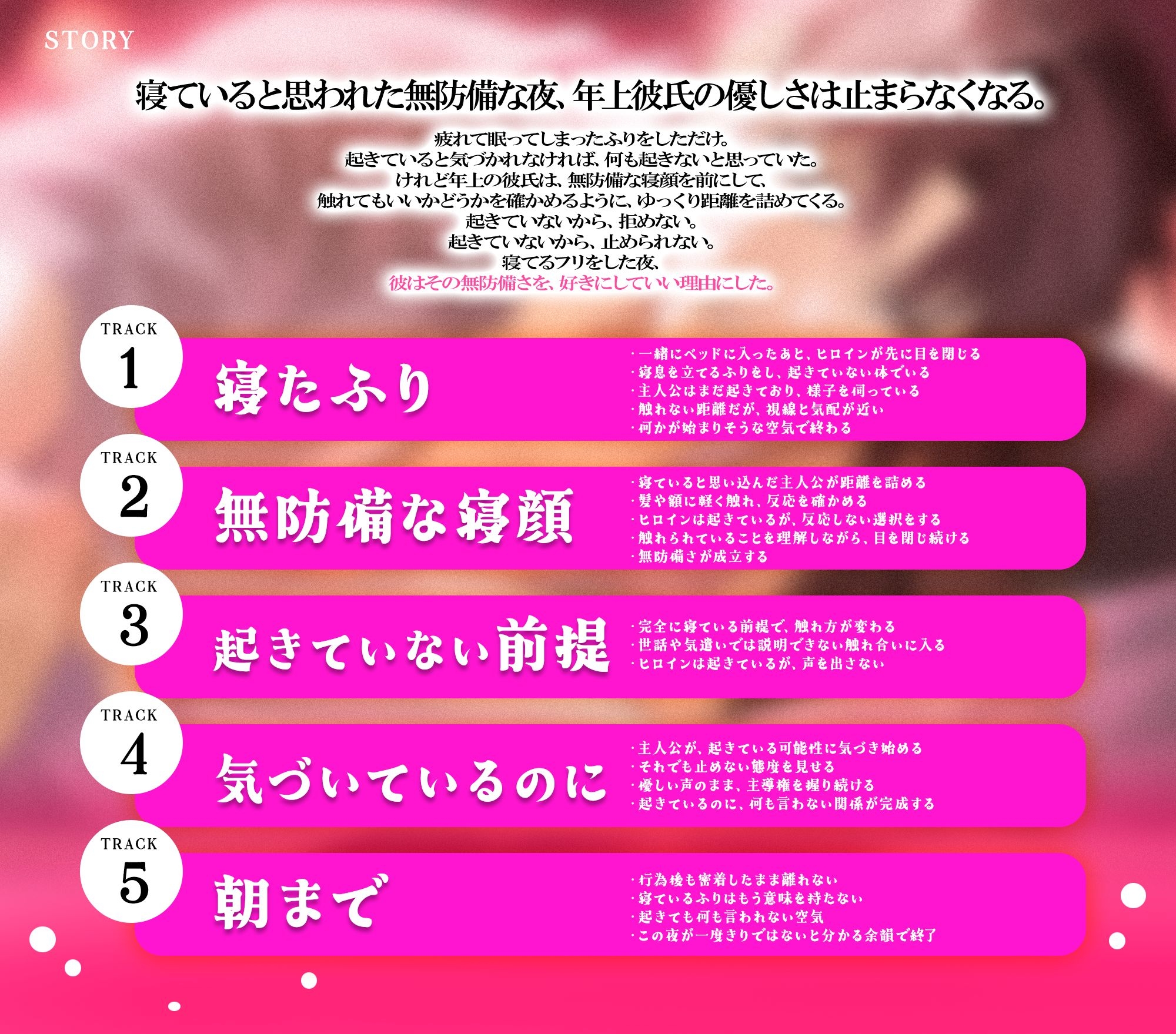 【無抵抗SEX】寝たふりな私を、年上彼氏が好きにしていい夜