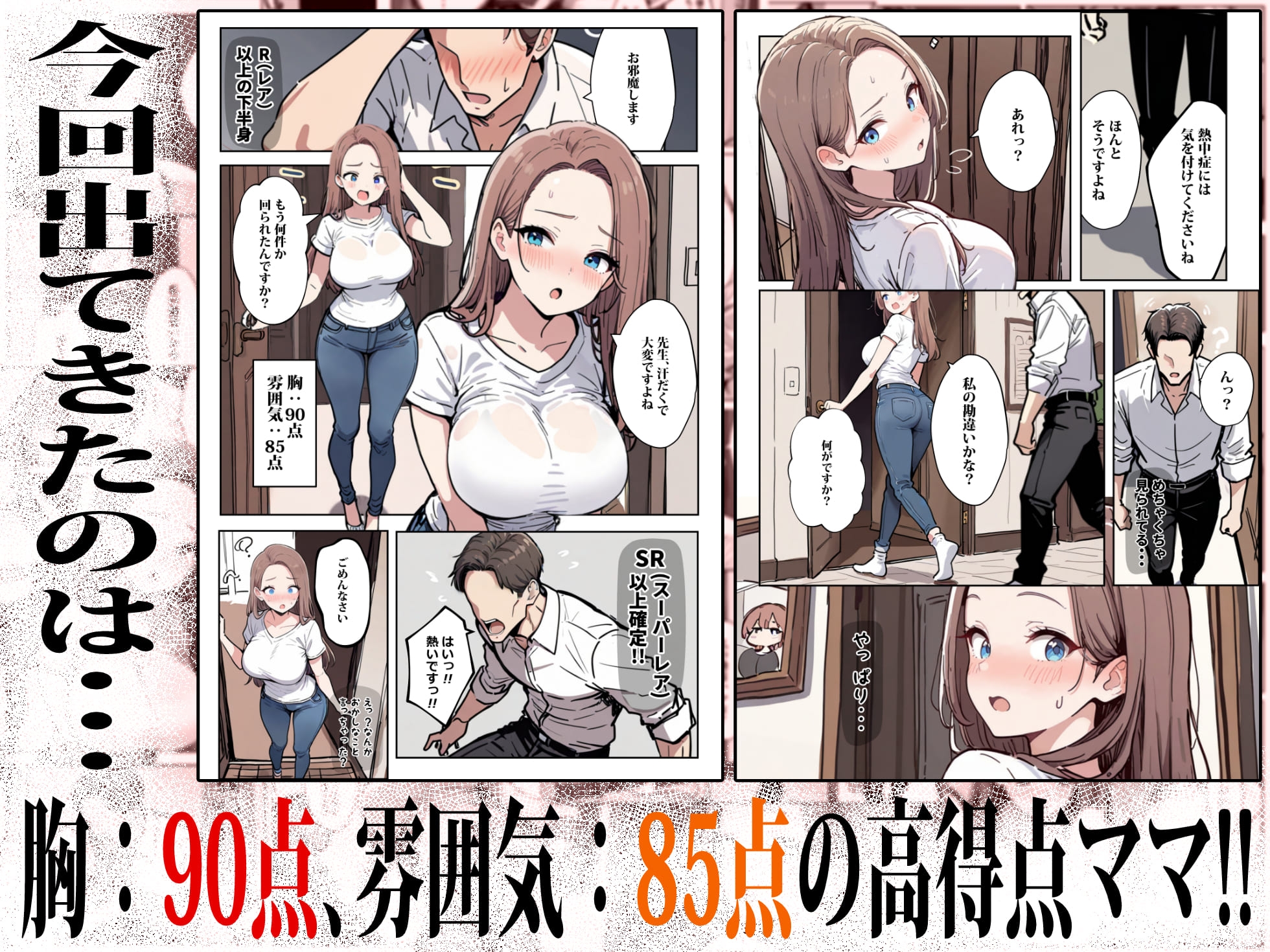 1/100の確率で当たる人妻ガチャで神スキル持ちのデカパイ主婦はSSR サンプル4
