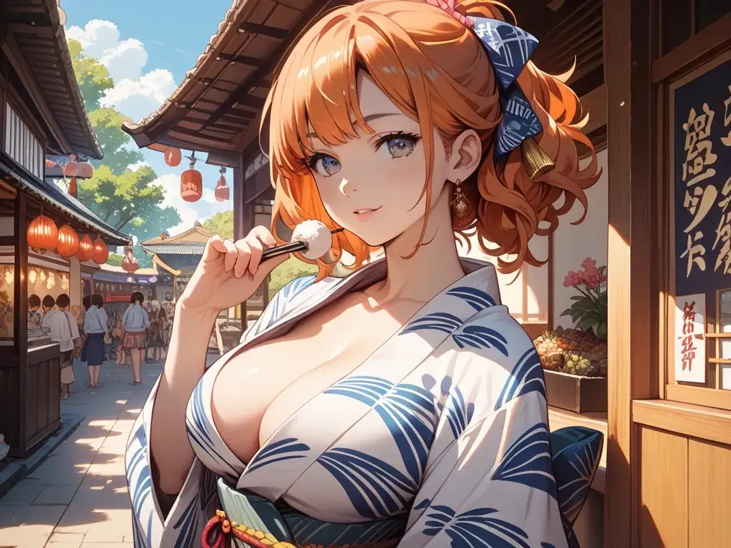 農作業美女とメイド喫茶と浴衣美女 サンプル画像 7