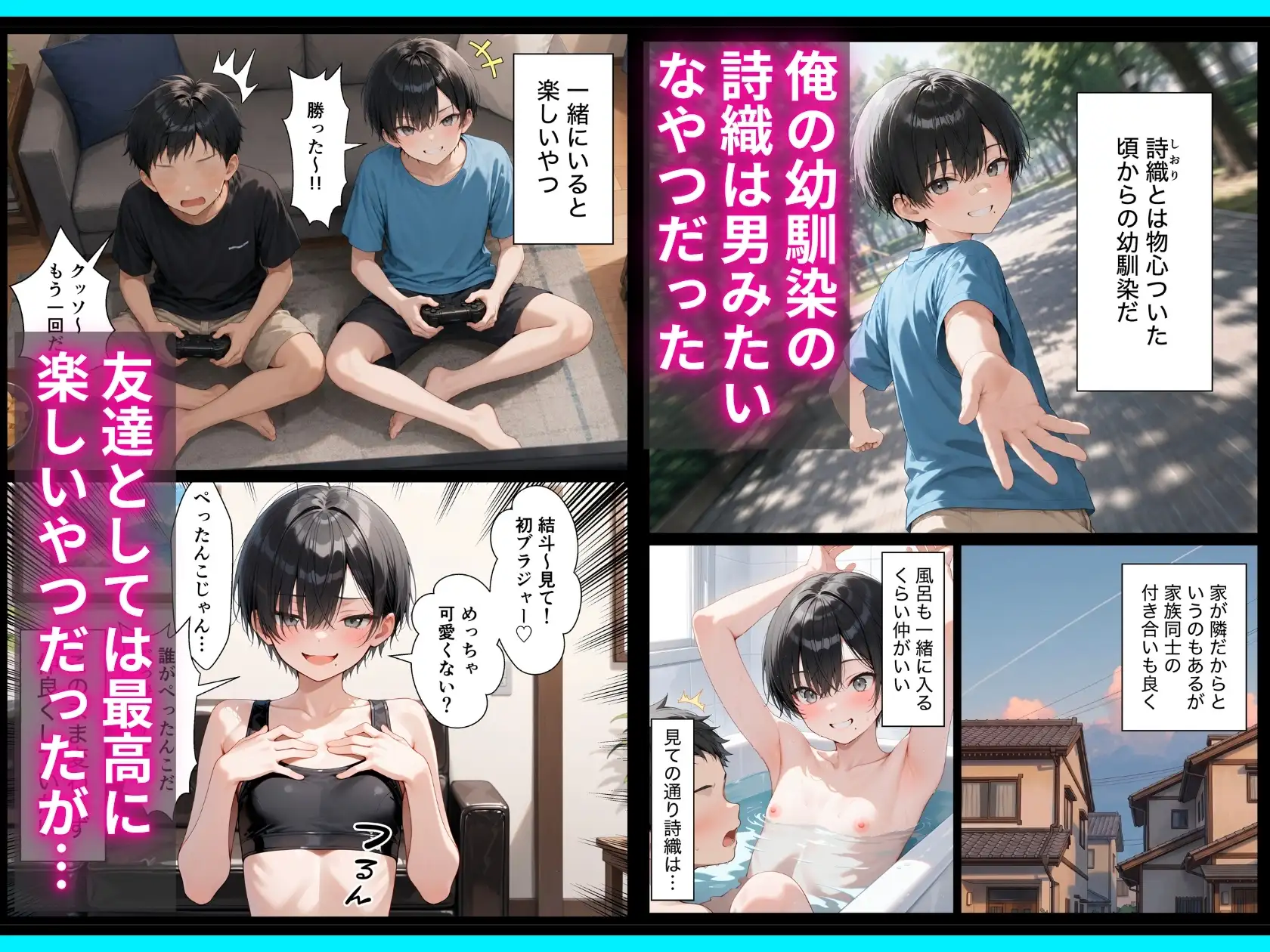 長身ボーイッシュ幼馴染との練習セックスは最高に気持ちいい 前編
