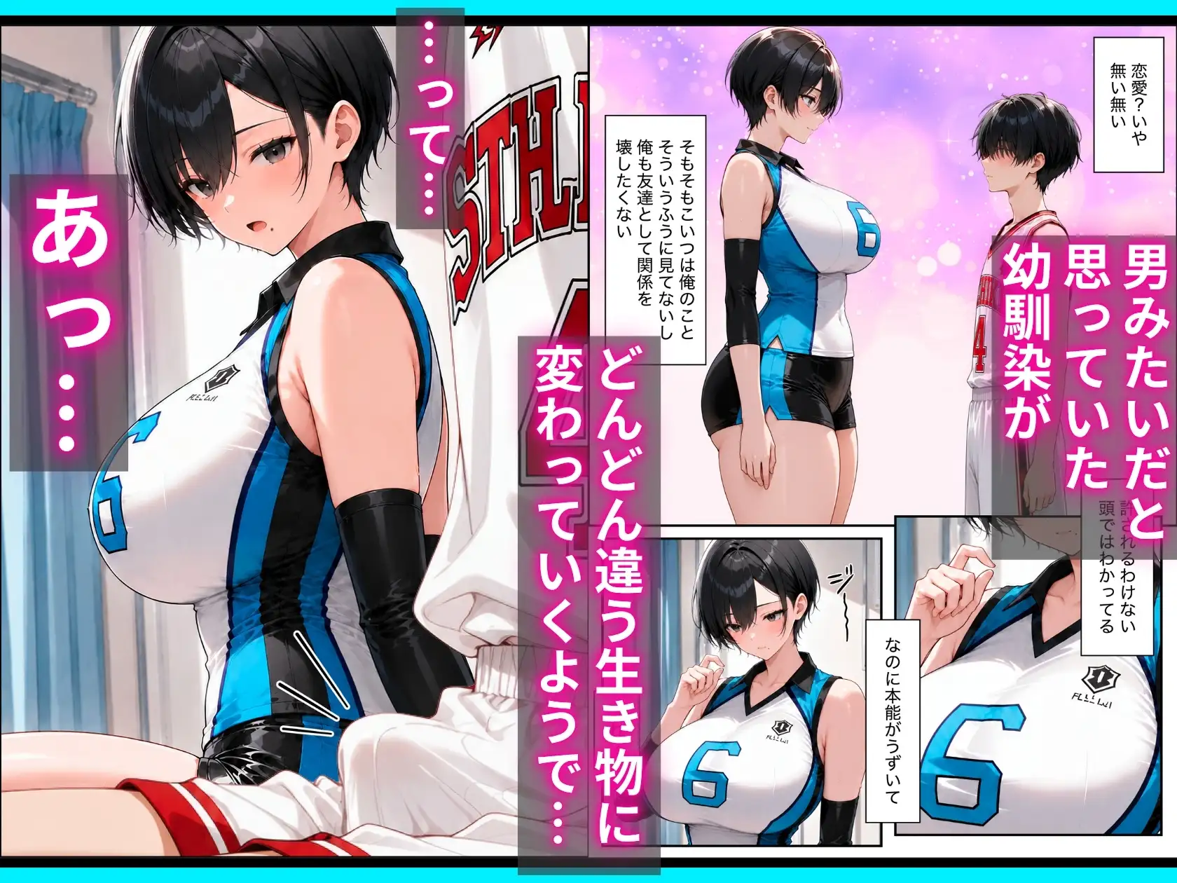 長身ボーイッシュ幼馴染との練習セックスは最高に気持ちいい 前編