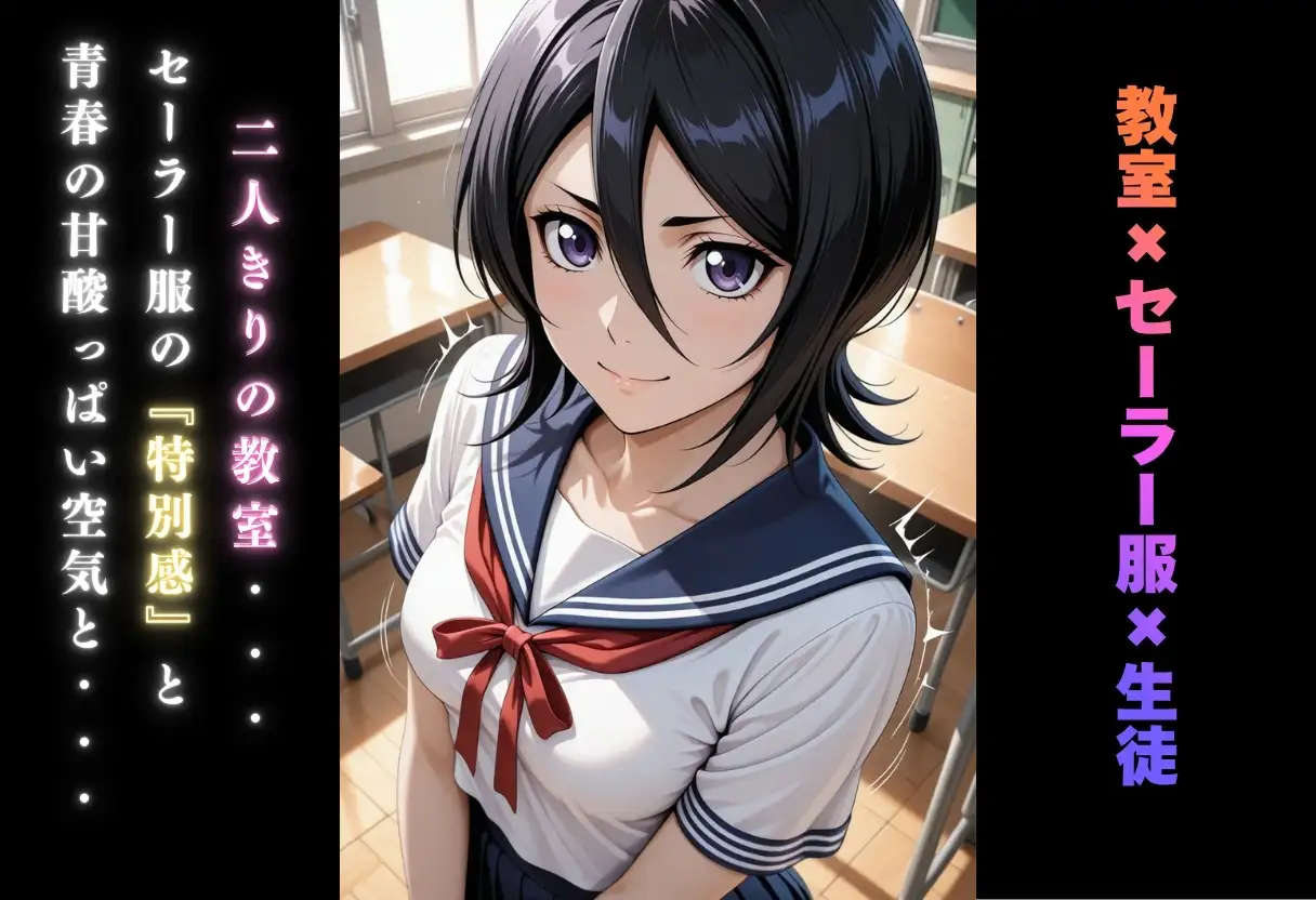 【学園ヒロイン〜俺たちの肉便器】〜ブリ◯チ〜朽木ル◯ア編〜 サンプル画像 2