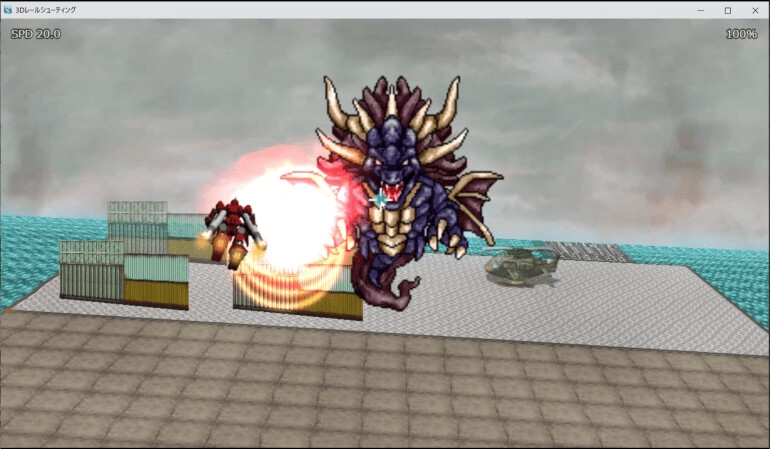 【RPGツクールMZ】3Dレールシューティングプラグイン 画像3