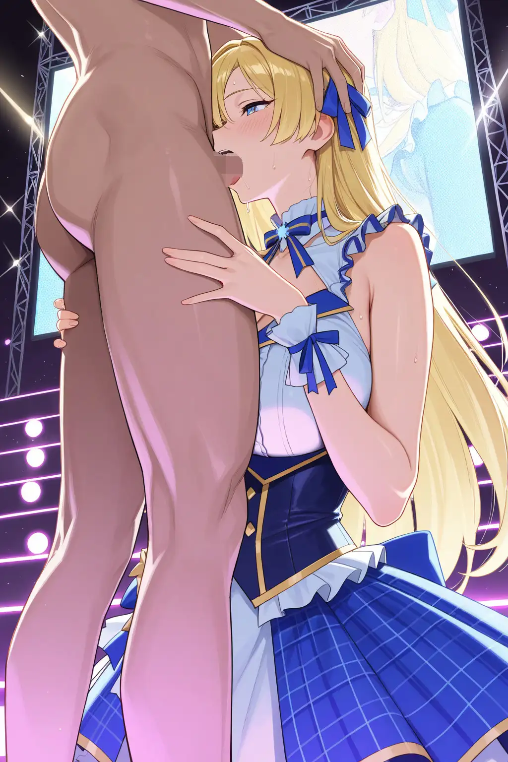 金髪アイドルは着衣で甘々 サンプル画像 3