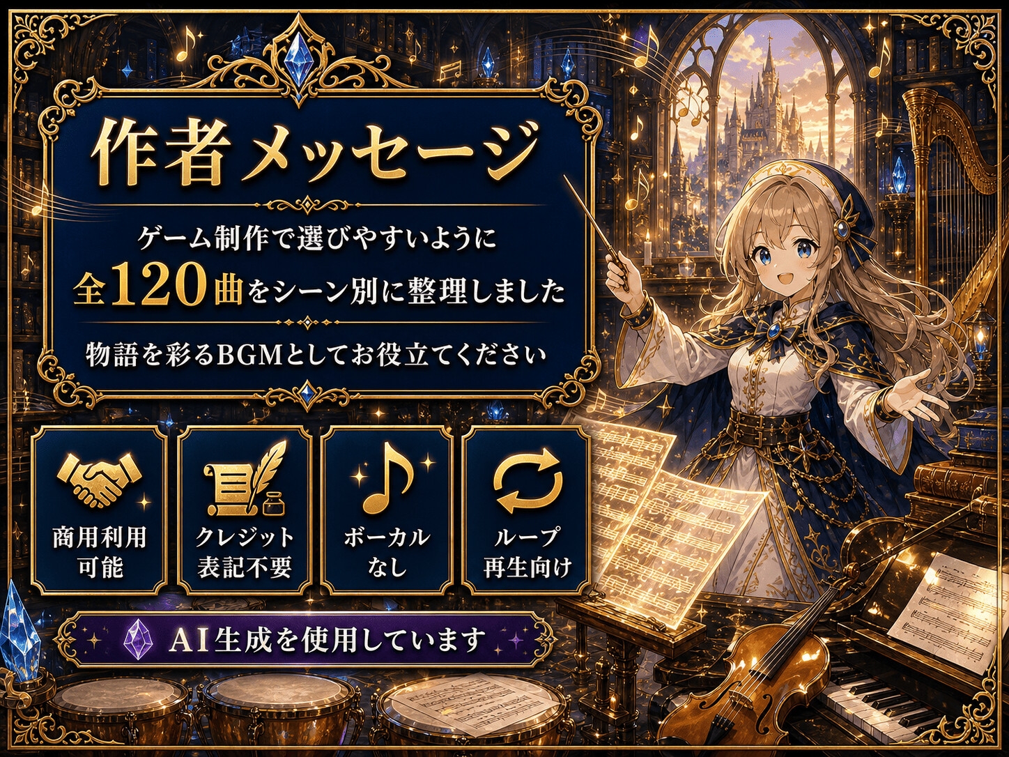 RPGゲームBGM素材集|全120曲 コンプリートパック|王道ファンタジーオーケストラ 画像3