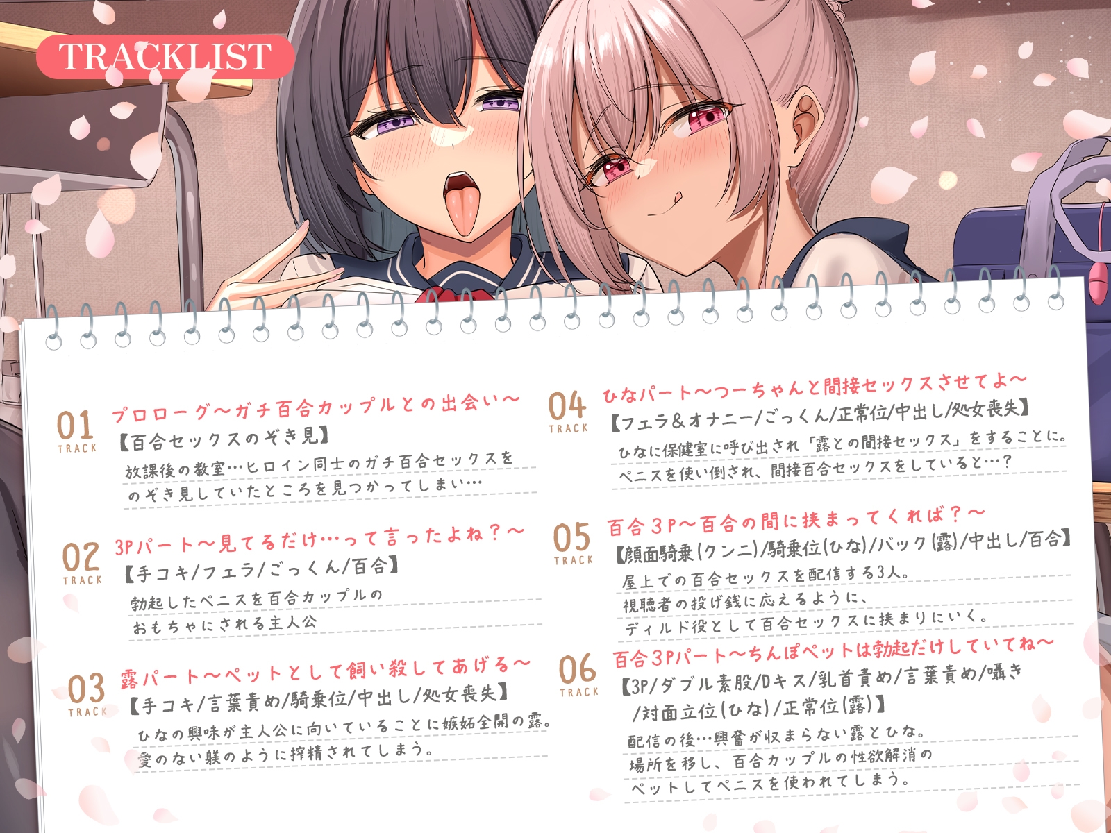 【女性優位フォーリー/イラストつき】僕は清楚JKとギャルJK百合カップルのレズ交尾用ディルドです【KU100】 画像4