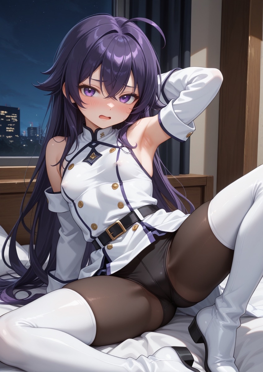特殊性癖シリーズ『No.18』 ミリタリー風の衣装の女の子がセクシーポーズで押し倒されてるやつ Part2 画像1