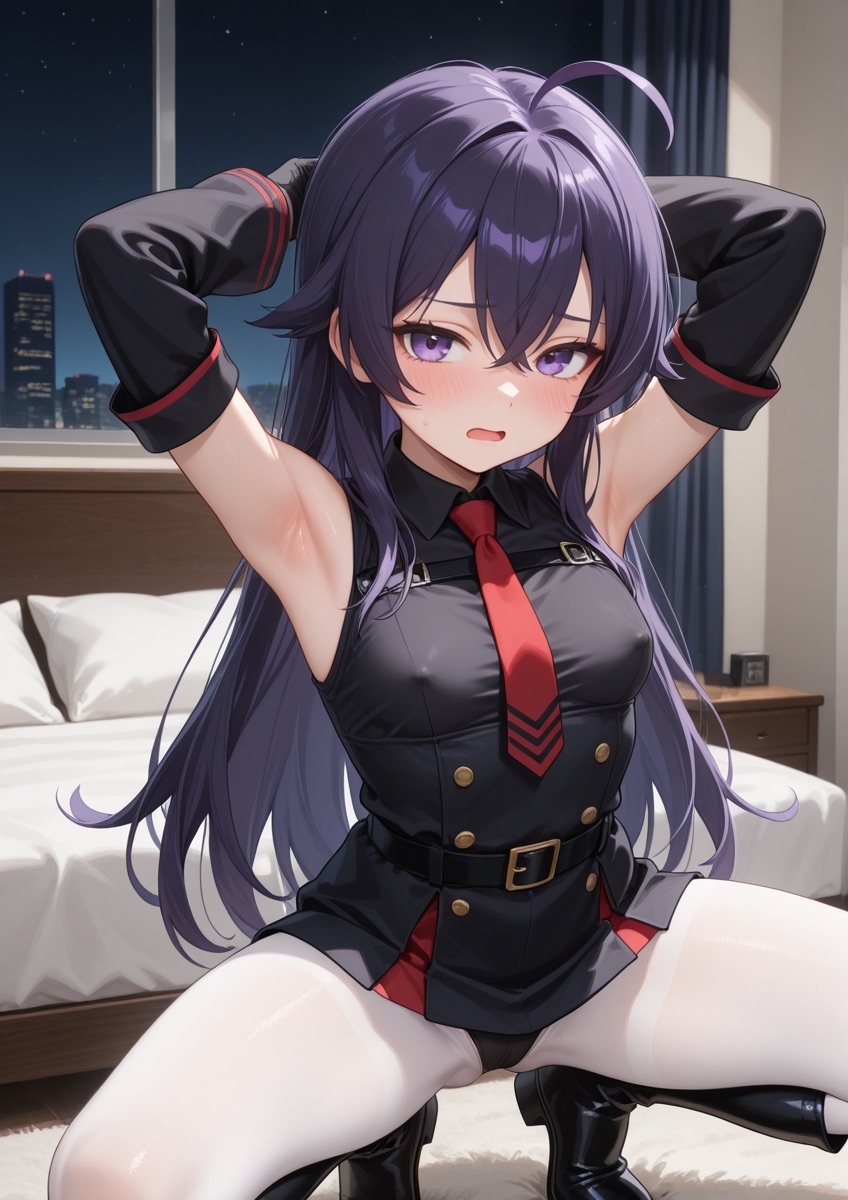 特殊性癖シリーズ『No.18』 ミリタリー風の衣装の女の子がセクシーポーズで押し倒されてるやつ Part2 画像2