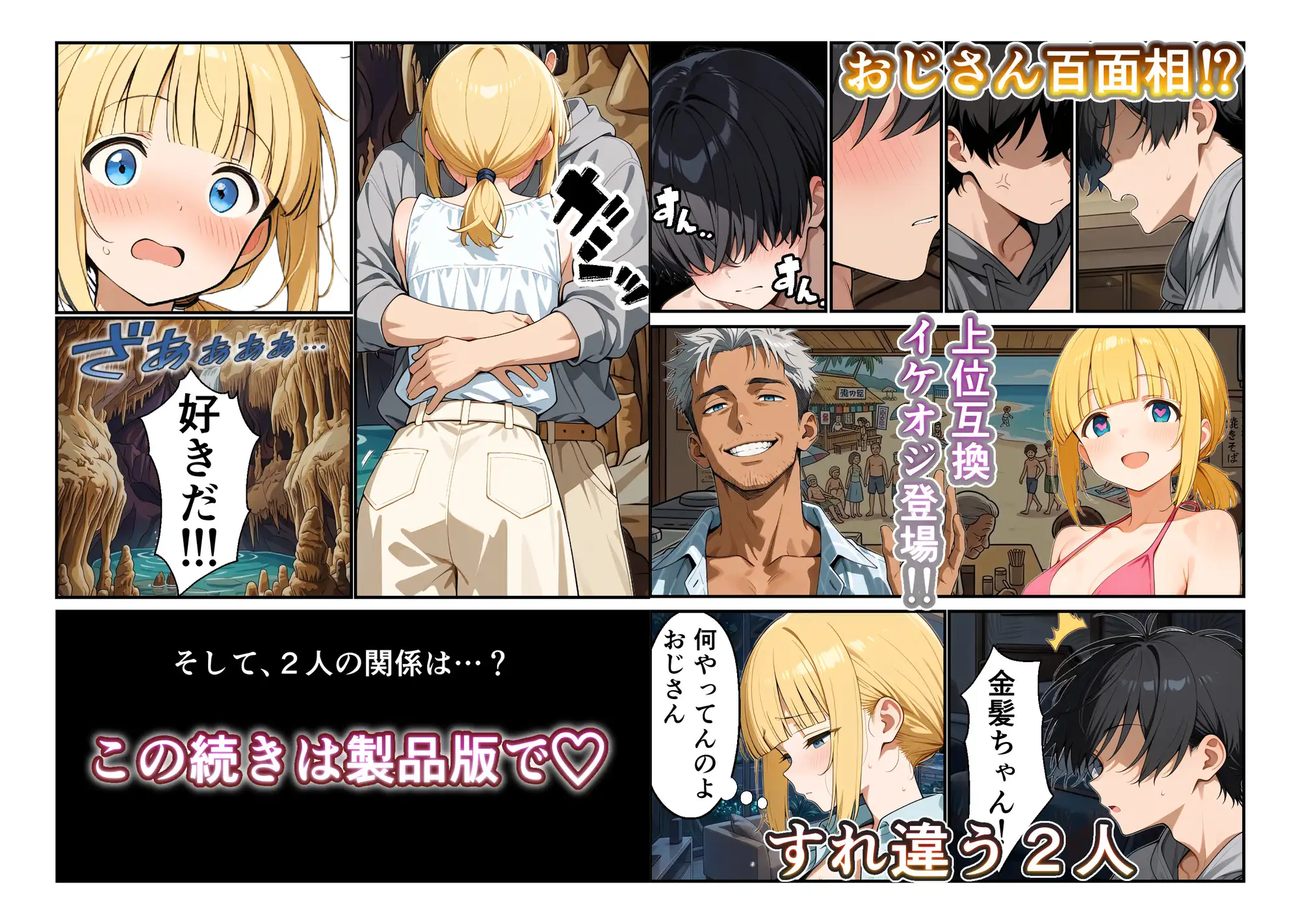 ビーチリゾートde金髪ちゃんといちゃいちゃする話 サンプル画像 10