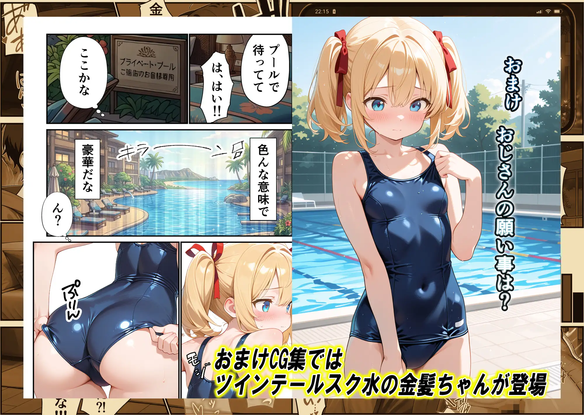 ビーチリゾートde金髪ちゃんといちゃいちゃする話 サンプル画像 8