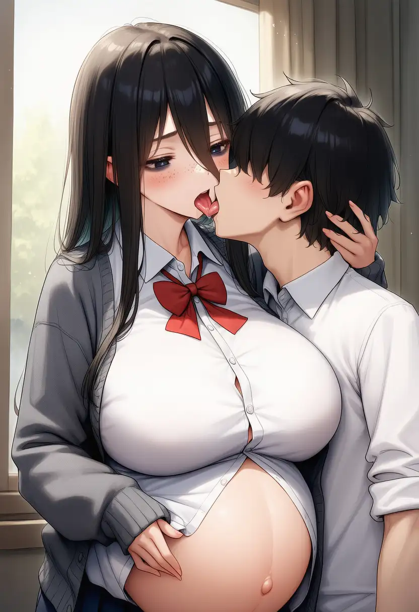 エロい体の陰キャクラスメートとsexして妊娠させて出産させてを2回 サンプル画像 7