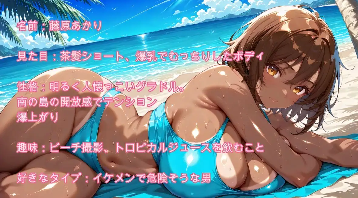 【4K】爆乳グラドルと南の島で汗だくセックス サンプル画像 5