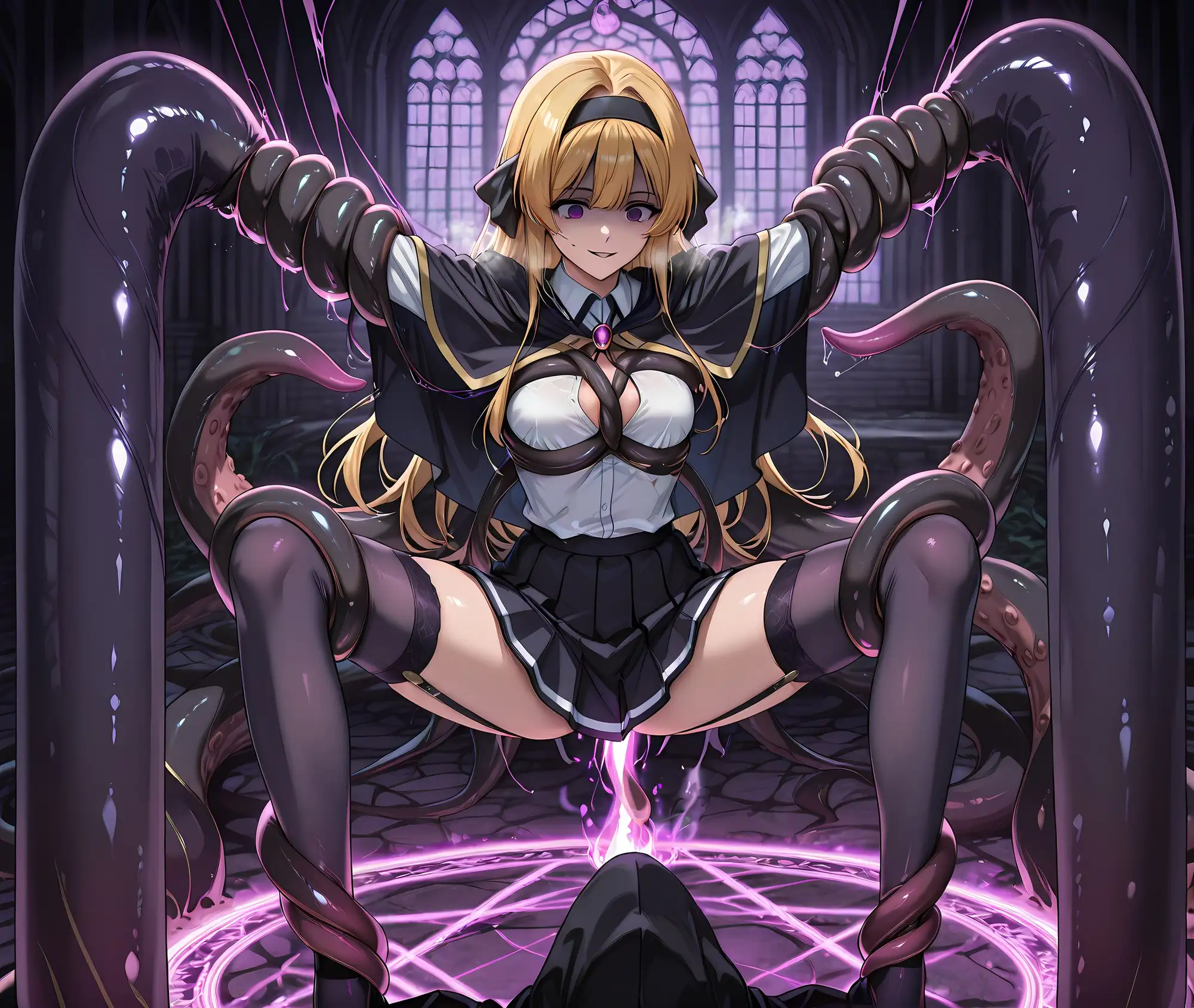 リアーナ魔力汚染悪堕ち・淫乱ビッチ化孕ませ サンプル画像 4