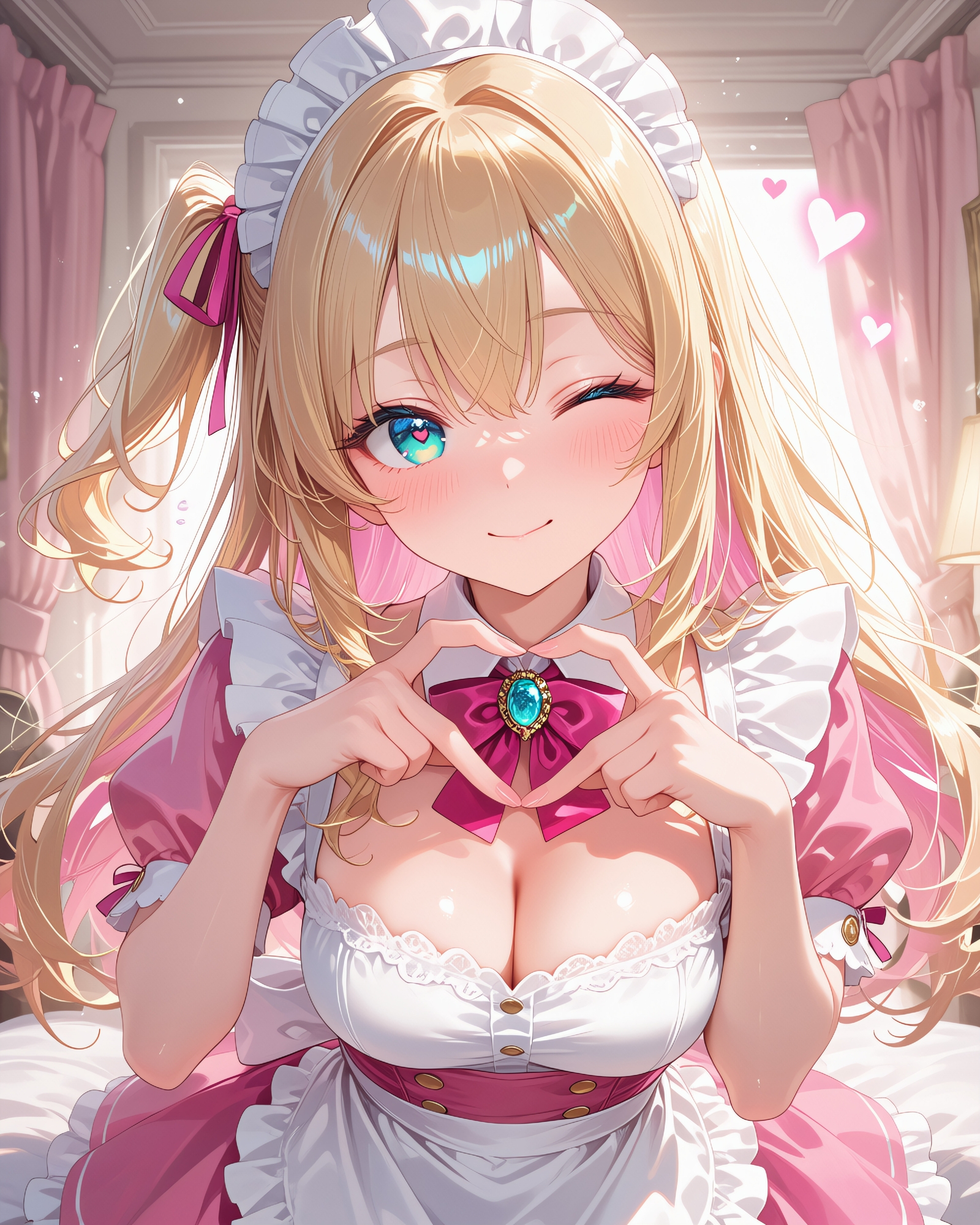 【AIイラスト集/お試し応援価格】シルフィちゃんの秘密のメイド服ミニパック20枚 画像1