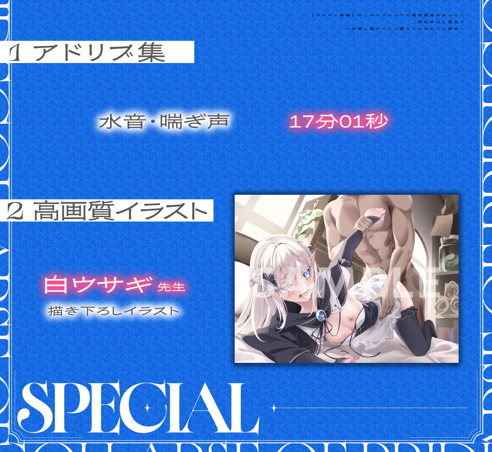 【プライド崩壊】のじゃ○リエルフの発情高潔おまんこに強○中出し種付け～快感に負けてメス堕ち♡おねだりご奉仕～ 画像6