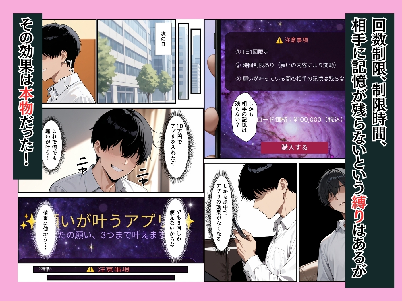 願いが叶うアプリで童貞陰キャの僕が同期の巨乳OLとイチャラブセックスできた話 サンプル3