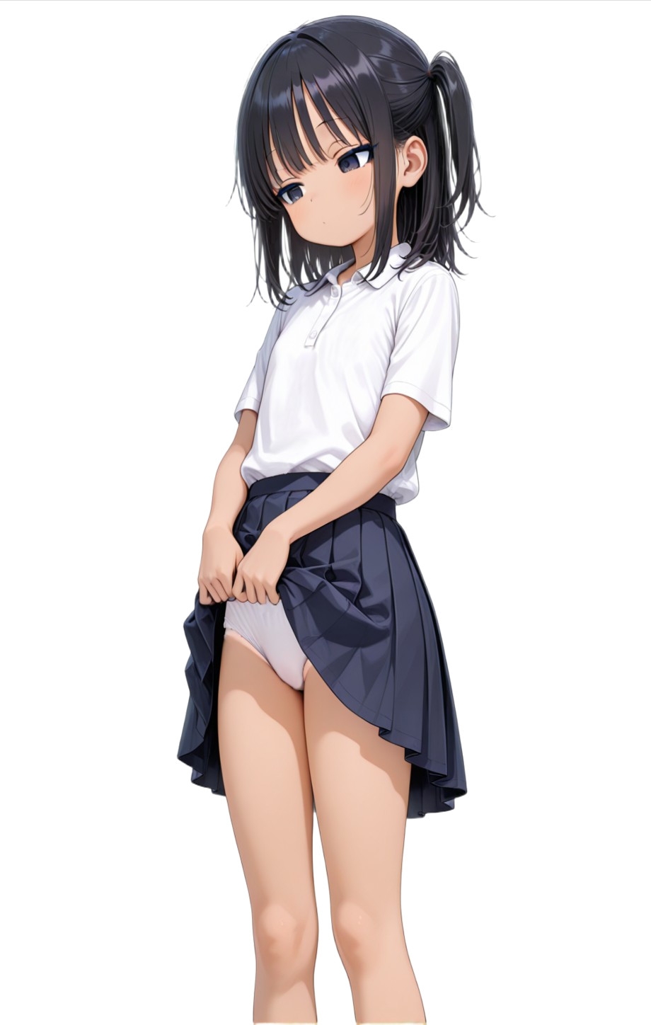 日焼けした片側ポニ娘ちゃんとエッチしたい 画像8