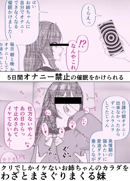 【絶頂管理百合】姉のオナニー禁止してえっちなイラズラしてたらマンコイライラで性欲爆発した サンプル画像 2