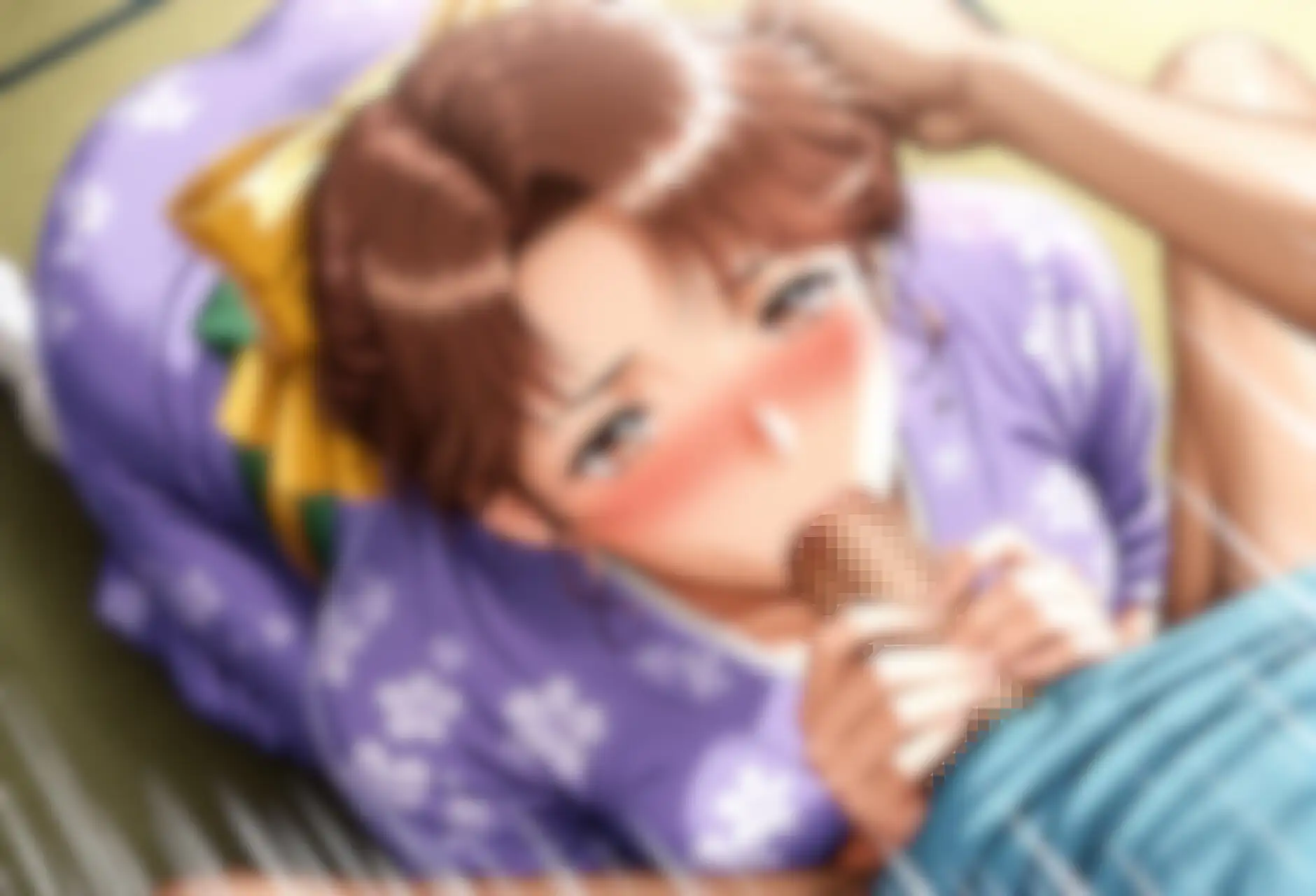 ストーリー風、イラスト集。日本語、吹き出しコメントあり。清楚系着物女性のお誘い。 サンプル画像 10
