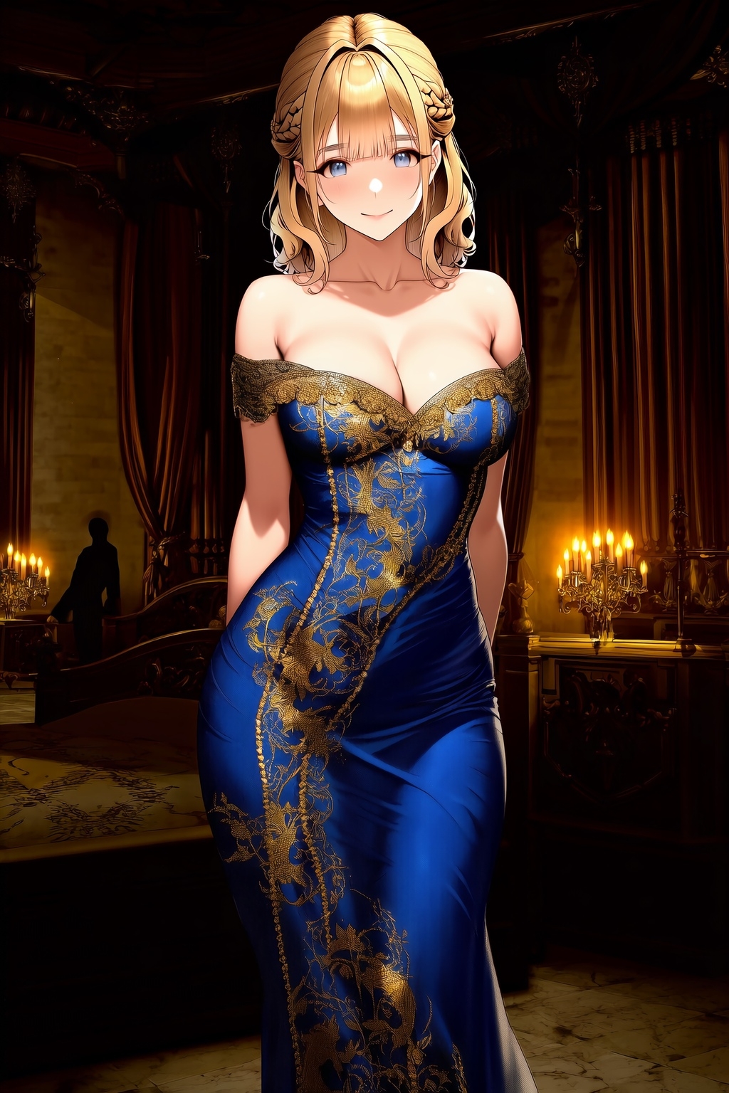寝室でガッツリ汗だく種付けされる姫様 画像1