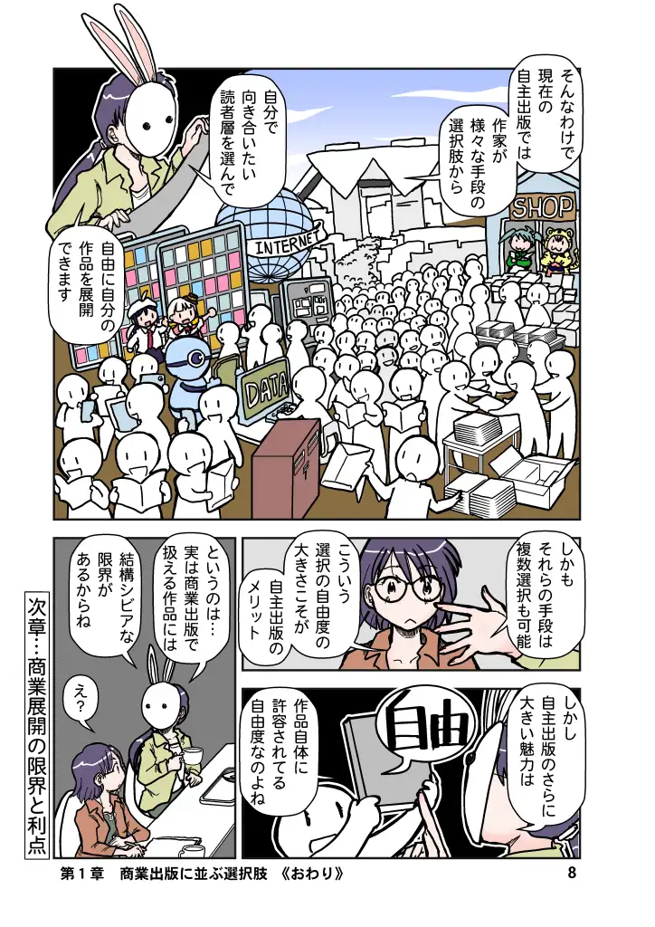 商業出版と自主出版を比較考察してみたら 創作同人電子書籍のススメ2026年 サンプル画像 8